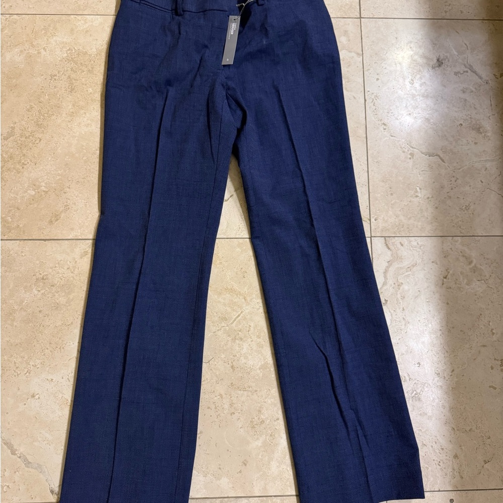 Loft Marissa trouser in men’s wear blue fabric